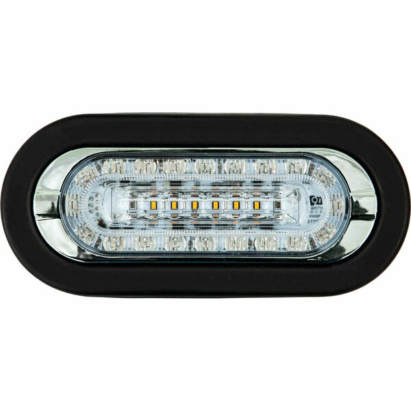 Buyers Products Combination 6 Inch LED Amber Marker Light with Amber/Green Strobe Light 5626926